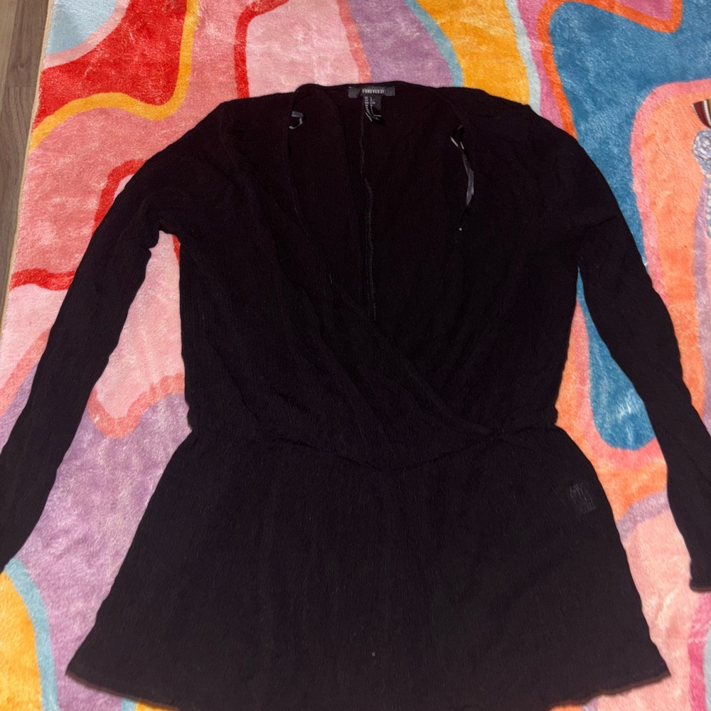 FOREVER 21 BLACK ROMPER